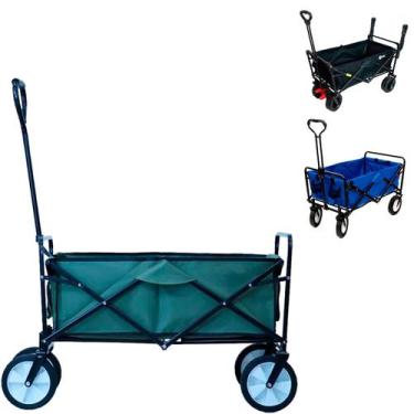 Imagem de Carrinho Dobrável para Camping Praia e Transporte Multiuso 80Kg Guepar