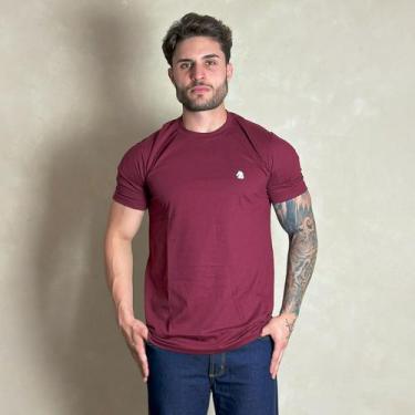Imagem de Camiseta Masculina Country Vinho Manga Curta Paint Horse, GG