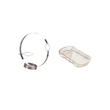 Imagem de Fenteer Elegante Expositor de Garrafas de Vinho de Metal E Bandeja Organizadora de Alimentos para Cozinha, Banheiro, Cafeteria, Frutas, Cosméticos E Bebidas