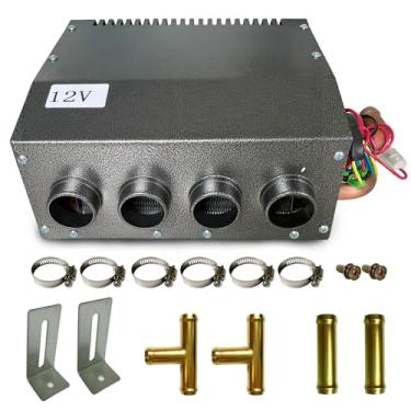 Imagem de Aubingmotor Aquecedor 4 portas 8500 BTU Ventilador de 3 velocidades 80 CFM para carro, caminhão, barco, RV (atualização 2022)
