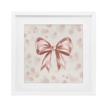 Imagem de Stupell Industries Sweetest Bow on Dots White Framed Print Under Glass, design by Kristen Dalpiaz, 13 x 13