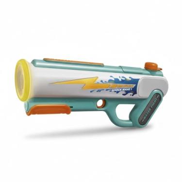 Imagem de Pistola de Água Elétrica M52 Azul Automática Recarregável para Diversão no Verão - Jato Potente para Batalhas Aquáticas em Piscinas, Quintais e Praias - Brinquedo Infantil
