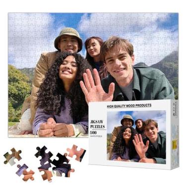 Imagem de Quebra-cabeça personalizado Quebra-cabeça de madeira personalizado de 