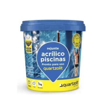 Imagem de Rejunte Acrílico Piscinas 1kg Branco Quartzolit