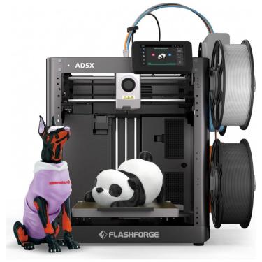 Imagem de Imprima em 3D com a FLASHFORGE AD5X sem Filamento - Cores Múltiplas, Velocidade Alta de 600mm/s, Precisão, Calibração Automática