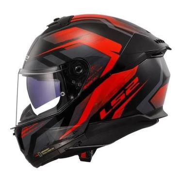 Imagem de Capacete LS2 FF808 Stream II Fury Preto e Vermelho, 60