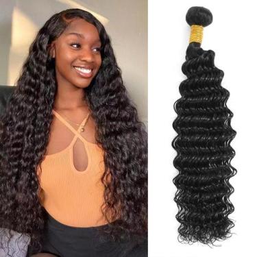Imagem de Pacotes de cabelo Saluna Deep Wave 30cm 12A Brazilian Remy Curly