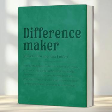 Imagem de Caderno de diário presentes de agradecimento para mulheres e homens, presentes de agradecimento para colegas de trabalho, chefe mentor, presente de aposentadoria, definição de criador de diferenças