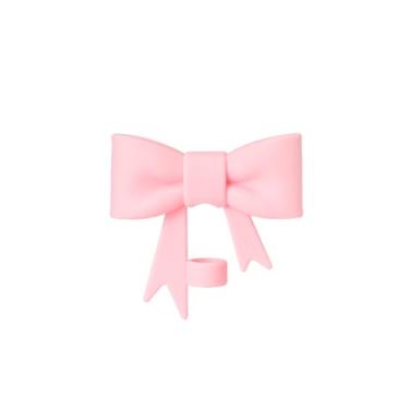 Imagem de Capa de canudo de laço rosa para copo Stanley de 40 e 850 g, tampa de silicone de 10 mm para acessórios de copo Stanley, tampa de palha para tampas de ponta de canudos reutilizáveis, lindo topo de