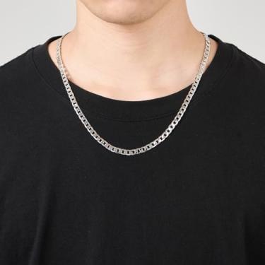 Imagem de Colar masculino de aço inoxidável, corrente de elos cubanos, preto/prata/ouro rosa/ouro, corrente masculina hip hop, joias 46/56/71/76 cm, 26inch, Cobre, Sem Pedra Preciosa