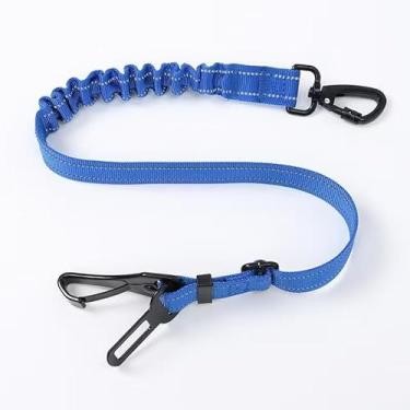 Imagem de Cinto de segurança para carro, cinto de segurança ajustável para cães, tecido de nylon forte, cinto de segurança para cães e filhotes de cachorro