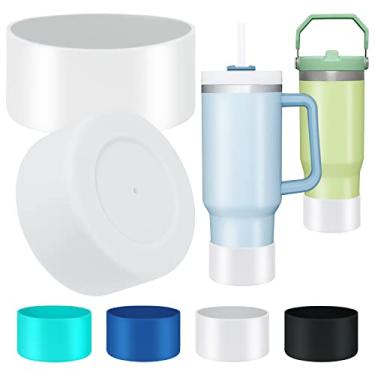 Imagem de Pacote com 2 botas de silicone, capa de silicone para garrafa de água, capa protetora antiderrapante para FreeSip, garrafas de água de aço inoxidável flip, acessórios para copo inferior