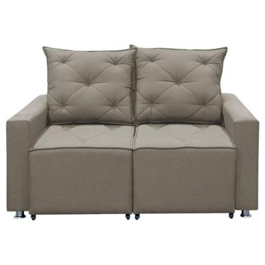 Imagem de Sofá Retrátil 2 Lugares Bariloche 1.80cm Star Confort Carvalho