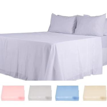 Imagem de Lençol Plano Algodão Toque Macio Arte Cazza Branco Solteiro