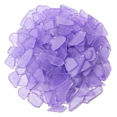 Imagem de Keedolla Vidro marinho para artesanato - Peças de vidro marinho fosco plano de 293 ml para artesanato DIY, enchimento de vasos, casamentos na praia, aquário e decoração de casa - Lavanda