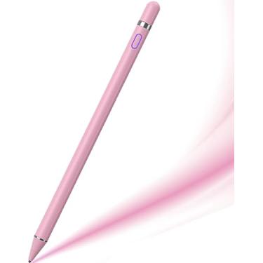 Imagem de DOGAIN Caneta Stylus ativa para tela sensível ao toque, iPad Pencil de ponta fina de 1,5 mm, canetas digitais recarregáveis para tablet, canetas Stylus compatíveis com iPad Air/Mini/Pro/Android/iPhone