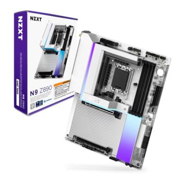 Imagem de NZXT N9 Z890 - Placa mãe Intel ATX Gaming Wi-Fi 7 com cobertura completa e RGB - Branco