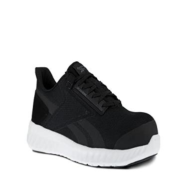 Imagem de Reebok Tênis esportivo masculino Sublite Legend Safety Toe para trabalho industrial e de construção, Preto, 9 Wide