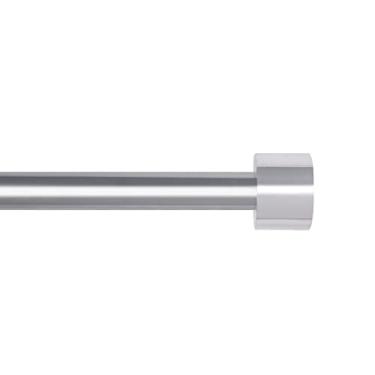 Imagem de Kenney Varão de cortina de chuveiro ajustável Resort Portfolio Maldives Twist & Fit sem ferramentas, 106 a 182 cm, cromado