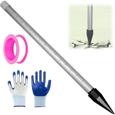 Imagem de Kit de ponta de poço de 1-1/4, perfuração de poço raso de 91 cm de comprimento, tela de malha de gaze 60, kit de poço de ponto de acionamento de aço inoxidável para irrigação de jardim, irrigação de