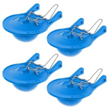 Imagem de Pacote com 4 abas de reposição de vaso sanitário de 7,6 cm compatível com Gerber 99-788, serve para válvulas de descarga de vaso sanitário de 7,6 cm para fácil instalação e conservação de água