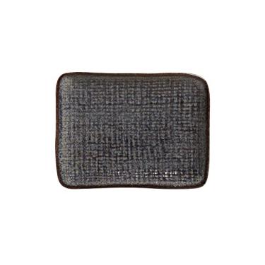 Imagem de Porto Brasil Conjunto com 4 Travessas Retangular Pequena Juta Titanium 18X14cm