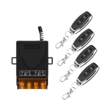 Imagem de Interruptor De Controle Remoto Sem Fio RF 433Mhz, Receptor De Relé De 