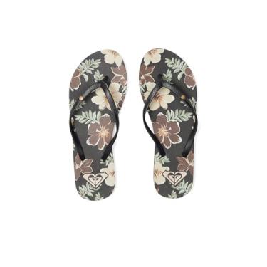 Imagem de Roxy Chinelo feminino com estampa de bermudas, Preto 1, 36