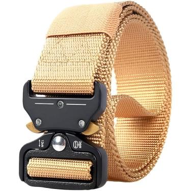 Imagem de Cinto Tático Com Fivela De Engate Multifuncional Prático Eficiente Bege