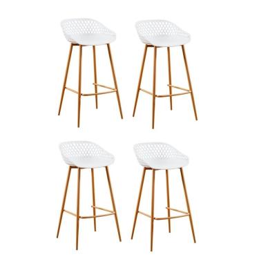 Imagem de Conjunto 4 Banquetas Clarice Rivatti Branco