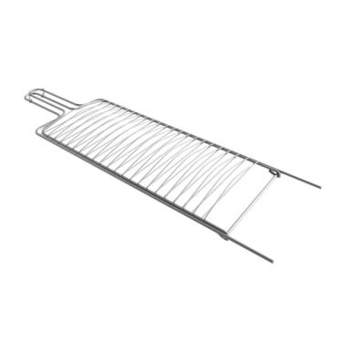 Imagem de Grelha Dupla Para Peixe Em Aço Cromado 60x22 Cm