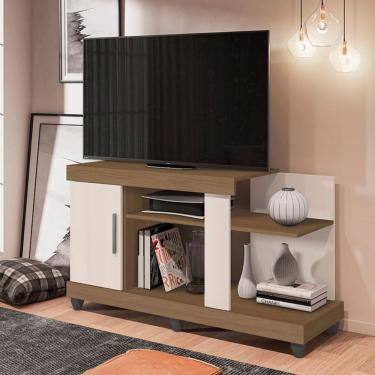 Imagem de Rack Com Porta Setúbal Carvalho Off White