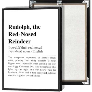 Imagem de Pôster de lembrete de nariz vermelho, preto e branco, minimalista, arte de parede, impressões modernas para sala de estar, quarto, sala de aula, decoração de parede 30,5 x 40,6 cm, sem moldura