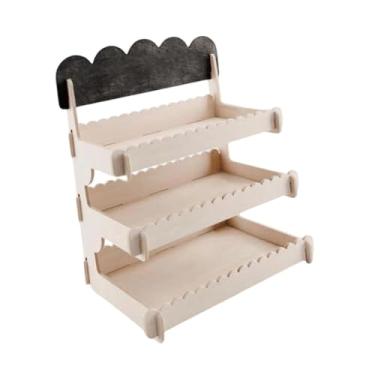 Imagem de Generic Expositor de Madeira com 3 Níveis E Grande Capacidade de Armazenamento para Lojas de Doces E Salgadinhos.