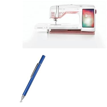 Imagem de BoxWave Caneta Stylus compatível com Husqvarna Viking Designer Epic 2 Touchscreen - Caneta Stylus capacitiva FineTouch, caneta Stylus super precisa - Azul lunar