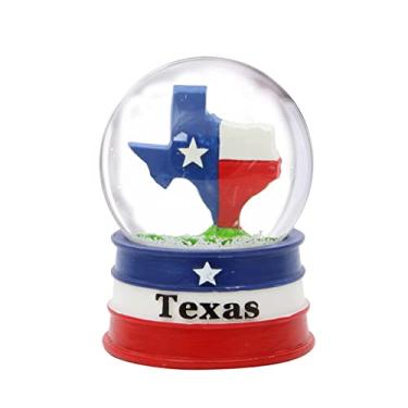 Imagem de City-Souvenirs Mini Globo de Neve Do Texas 2,5 Polegadas Globo de Neve Do Estado Do Texas com Bandeira