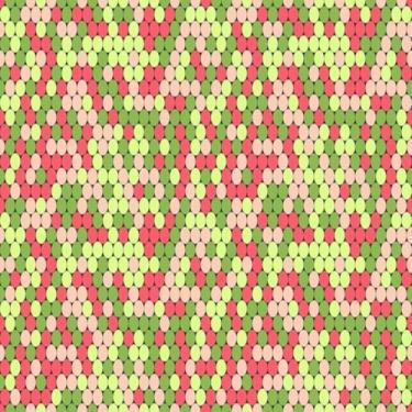 Imagem de Quadro Decorativo Polka Dot com Moldura Redonda Estilo Minimalista Arte Moderna 40x40cm