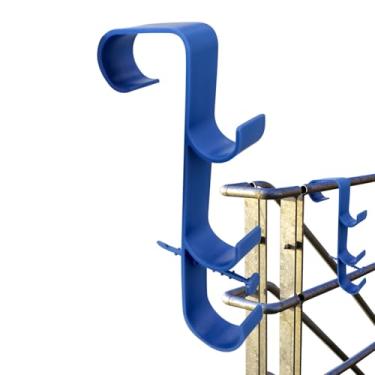 Imagem de Ganchos para mastro de piscina | Cabides de cerca resistentes e estáveis | Suprimentos de manutenção para roupas de jardim, natação, praia, terraço, esportes