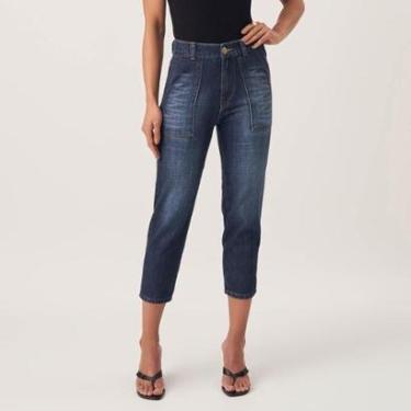 Imagem de Calça Jeans Capri Bolso Utilitario-Feminino