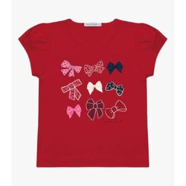 Imagem de Blusa Infantil Feminina Laços Trick Nick Vermelho-Feminino