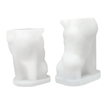 Imagem de KiBcsLic 2x Moldes de Páscoa em Epóxi e Silicone para Artesanato, Enfeites Criativos em Gesso para Decoração de Mesa, Sala de Estar, Casa, Quarto e Escritório