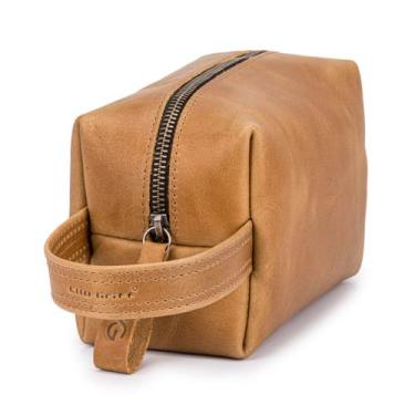 Imagem de Necessaire Executiva Estojo Organizador Para Viagem Couro Legítimo - E