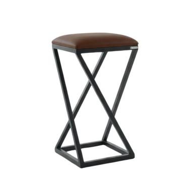 Imagem de 1 Banqueta Baixa De Cozinha Area Gourmet Bares Bancada Baixa Marrom