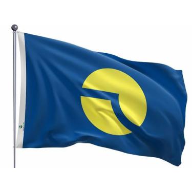 Imagem de Bandeira do Município de Botucatu Uma Face Estampada Tamanho 90x128cm 