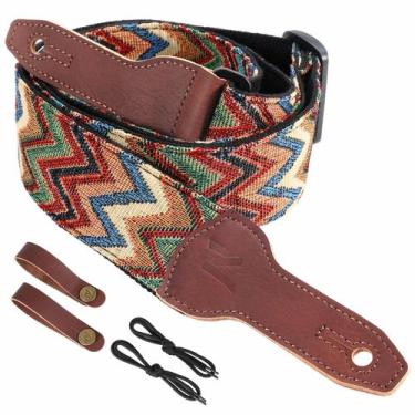 Imagem de Couro bovino de grão integral duplo com alça de banjo Nefelibata Wide