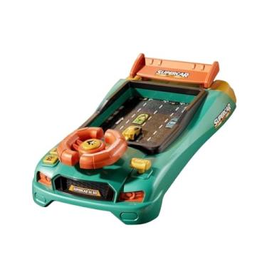Imagem de Almencla Volante de brinquedo simulador de direção com música, brinquedo educativo para crianças, presente ideal, Versão Racing Verde