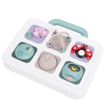Imagem de TARSHYRY Brinquedo de Placa Sensorial para Bebês, 6 Atividades de Aprendizagem, Treinador de Habilidades Motoras Finas Com Desenhos de Animais Adoráveis, para Crianças, Coordenação