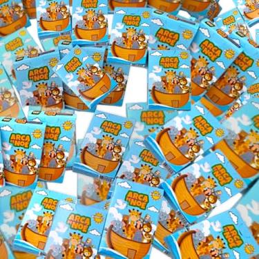 Imagem de 50 Jogo da Memória Biblico, Arca de Noé, Cartas Ilustrativas Didático, Kit Lembrancinha Festa Infantil