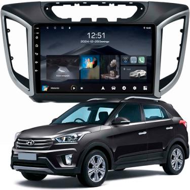 Imagem de Multimídia Adak 9P Creta até 2021 Creta Action 2022 acima 2+64GB Quadcore Carplay Android Auto Gps