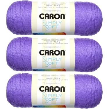 Imagem de Fios Caron Simply Soft Brites (pacote com 3), #H9700b-9610-grape, 3-Pack, 3